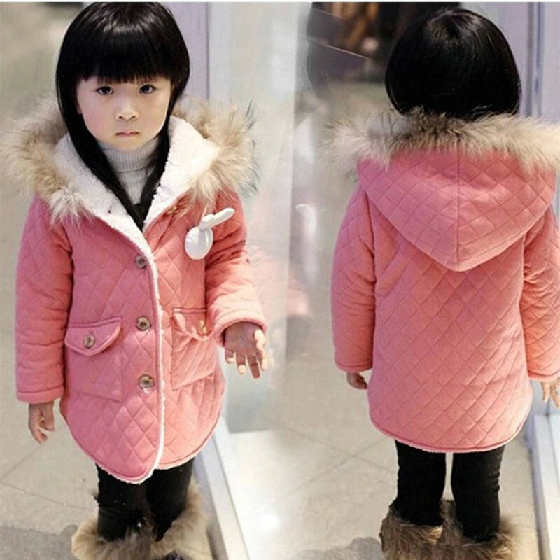 女童冬装新款儿童秋装女童长袖加厚外套秋冬款上衣外套 140 - 京东