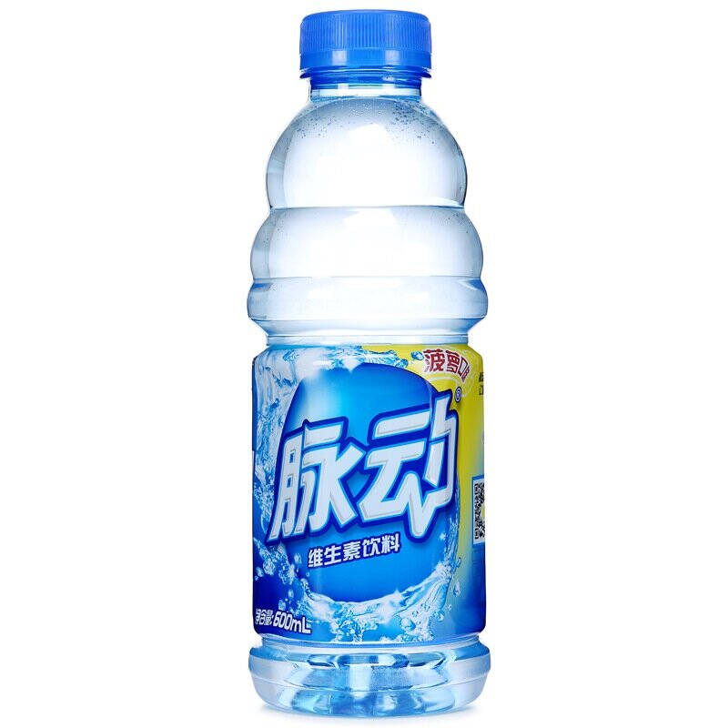 脉动mizone 维生素饮料 菠萝味 600ml 单瓶 1元(可满3件85折)