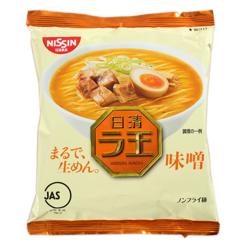 日本原装进口 nissin日清拉王(味增汤味)方便面 速食面即食拉面102g