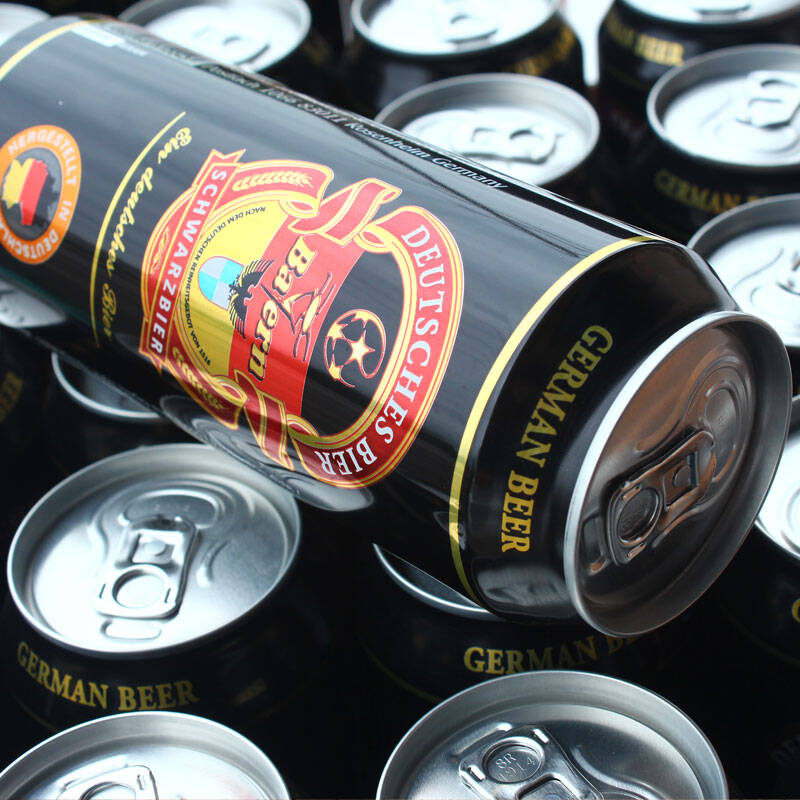 德国原装进口啤酒 拜仁纯麦啤酒 黑啤酒500ml x8听