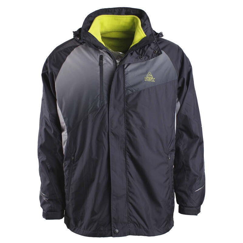 peak/匹克秋冬季新款运动服 男子两件套风衣 大码外套 f213331 深灰