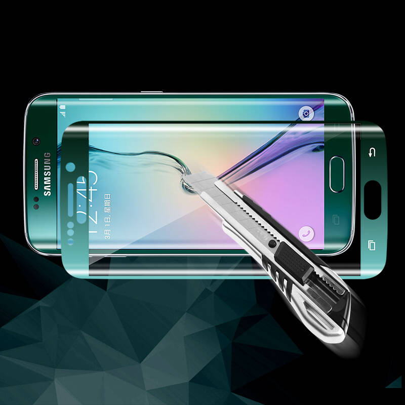 京东配送 纯彩3d曲面全屏钢化膜/玻璃膜/手机高清保护膜 适用于三星