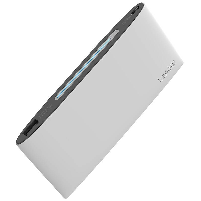乐泡(lepow)5000毫安 聚合物 薄荷 移动电源/充电宝 象牙白