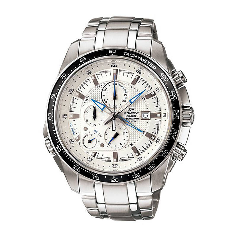 卡西欧(casio)正品三眼钢带防水石英男表 ef-545d-7a