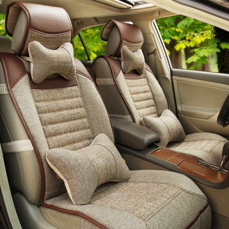 品车轩 亚麻汽车座垫 中草药养生坐垫 四季垫 专车专用汽车坐垫 豪华