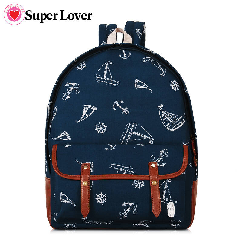 superlover2015春季新款日系小清新可爱双肩包女休闲学