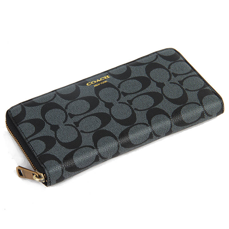 coach蔻驰 布里克系列男钱包钱夹74597 黑色