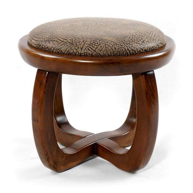 好战友 高端楠木新中式实木圆凳子 实木小矮凳 休闲小圆凳椅换鞋凳子