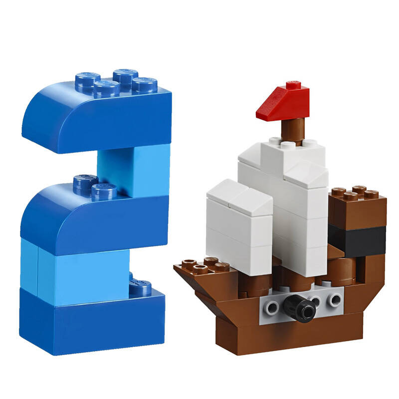 桶装积木拼装玩具儿童 4岁男孩小颗粒拼插模型 l10693经典创意补充装