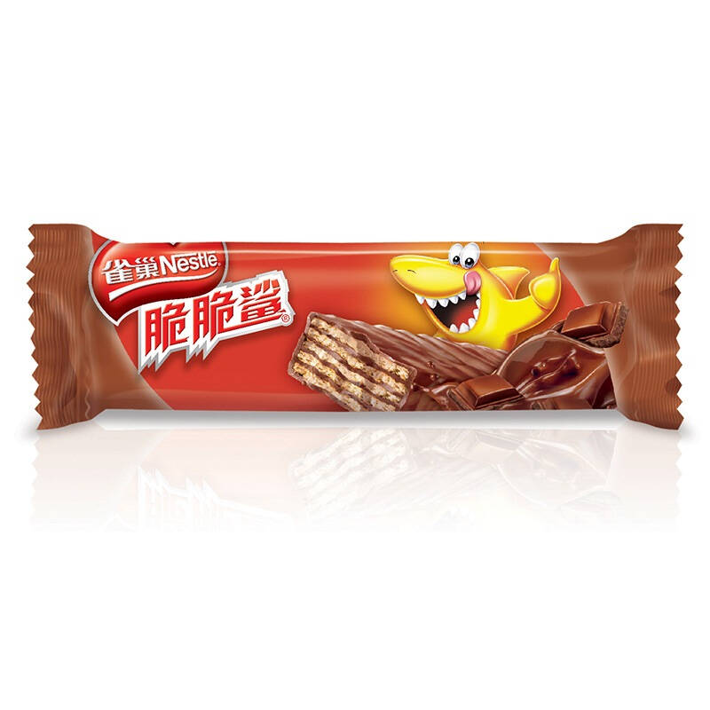 雀巢(nestle)脆脆鲨 巧克力味威化 分享装750g