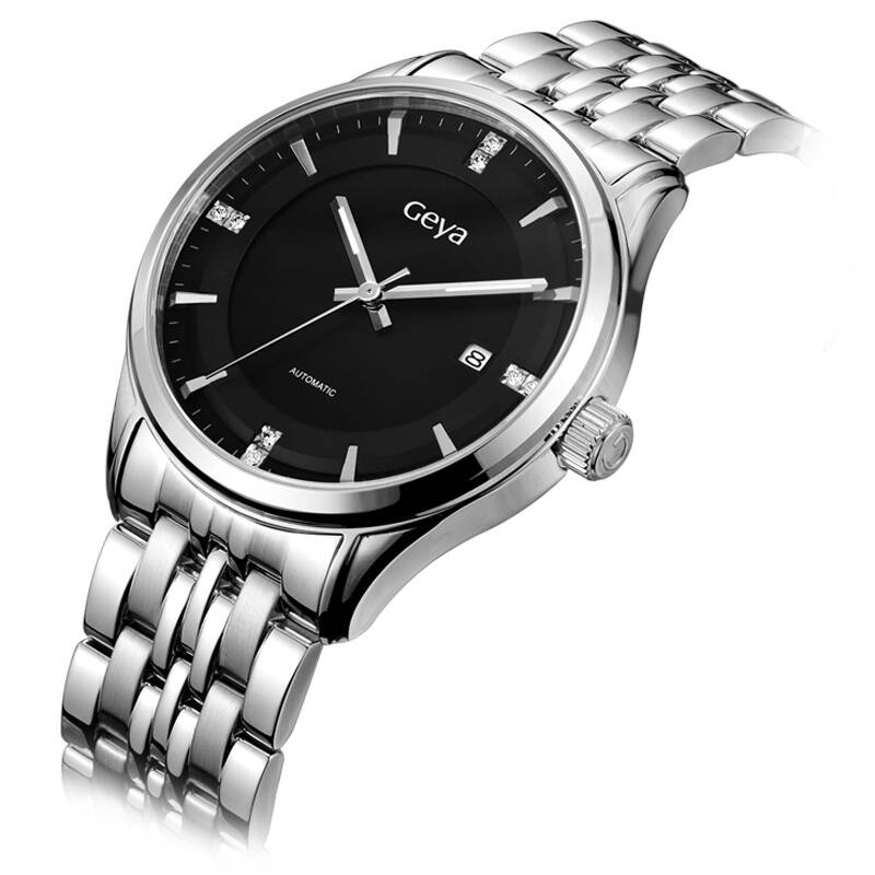 格雅(geya) 手表机械表进口机芯全自动机械商务男士手表蓝宝石镜片