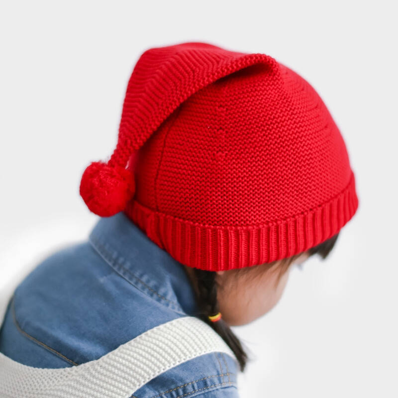 子织babyprints小精灵儿童帽子毛线针织帽新款秋冬宝宝帽子平顶贝雷