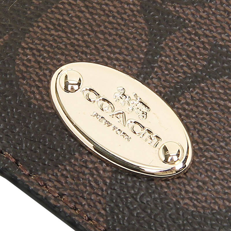 闪购自营 coach 蔻驰 c字pvc吊牌 f63274 全咖色