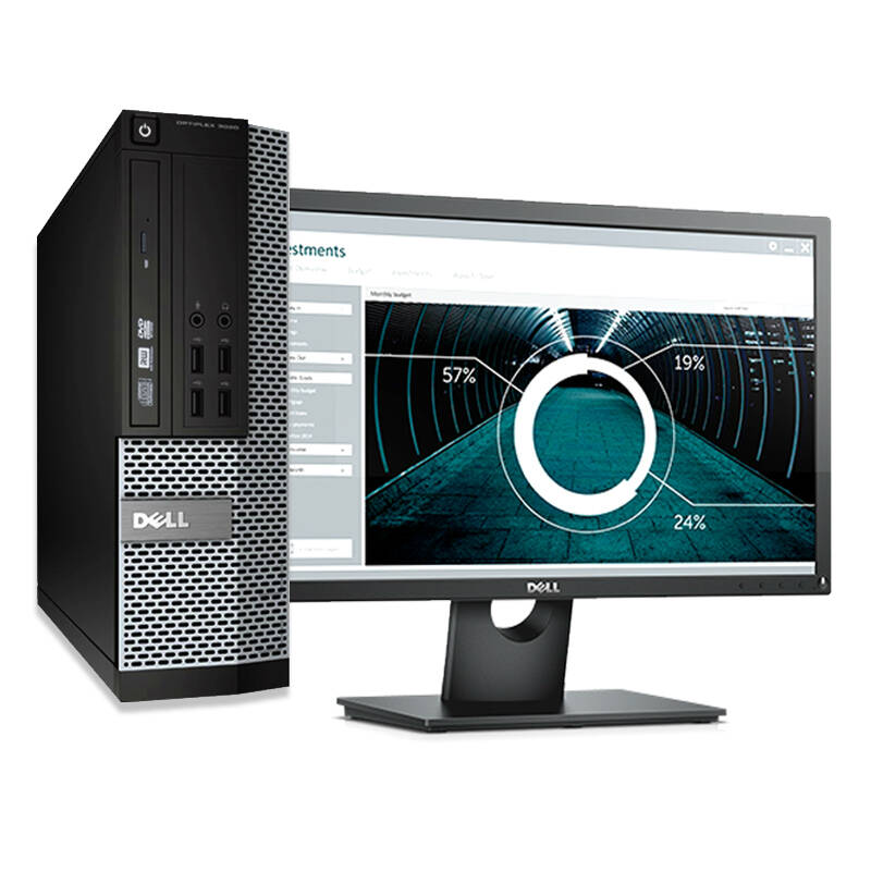 戴尔(dell)9020台式pc商用办公电脑主机 小机箱sff e2316h 23英寸显示