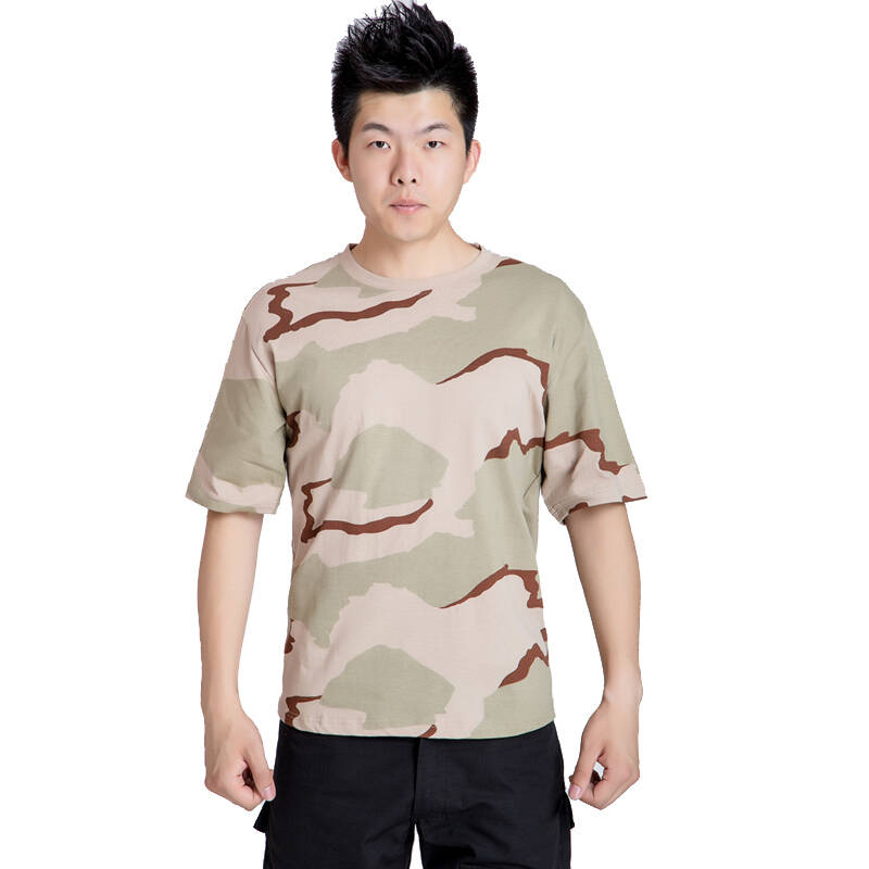 短袖t恤荒漠数码服舒适男士户外潮迷彩短袖t恤荒漠数码服 三色沙漠 m