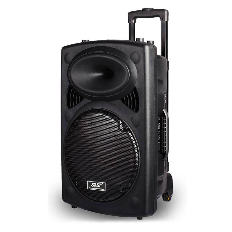 先科st-512户外音响12寸大功率便携拉杆音响 广场舞音响户外广场音箱