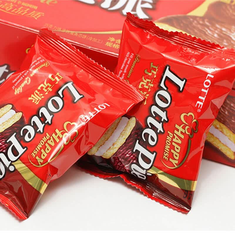 【京东超市】乐天(lotte)巧克力派2片装60g