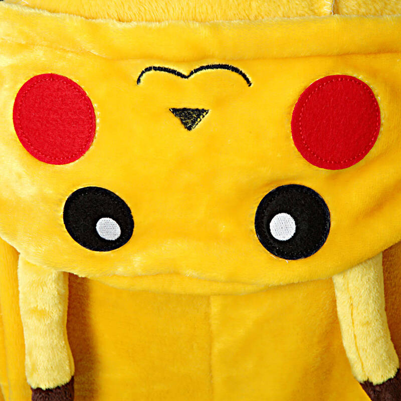 新款卡通连体睡衣 男童 女孩法兰绒加厚连体儿童家居服套装 皮卡丘