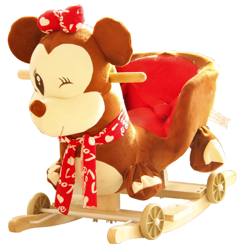 唯米 多款卡通音乐动物摇摇马 木马 两用摇马 摇摇车 玩具生日周岁