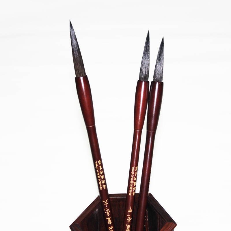 善琏湖笔 鼠毫湖州毛笔 精品鼠须长锋 文房四宝书法绘画用品 中号