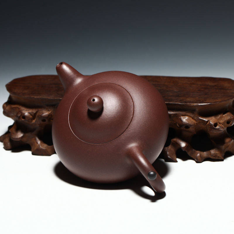 新寅陶艺 宜兴紫砂壶 张爱华制 【 双珠】壶