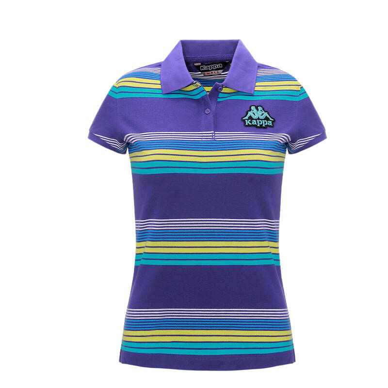 kappa卡帕背靠背 短袖 女 t恤 女翻领polo k0122pd05 深紫-479 s