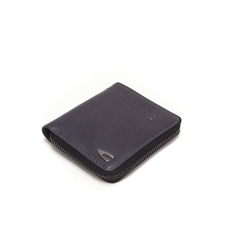 camel active/德国骆驼动感专柜牛皮钱包黑色时尚男式钱包 横款钱包短