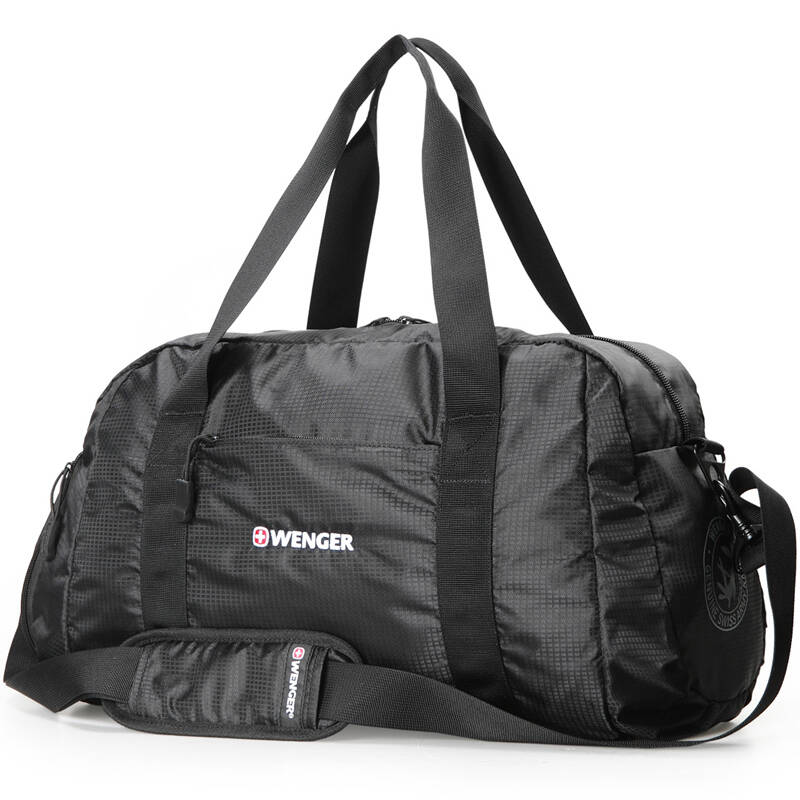 瑞士军刀威戈wenger 时尚休闲涤纶旅行袋旅行包 黑色 黑色