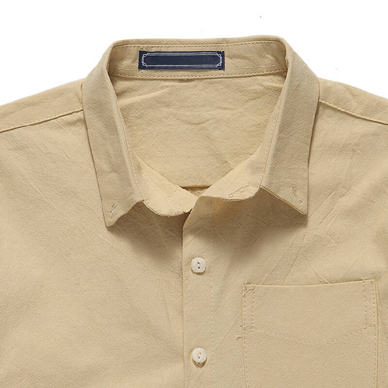 勾股(gougu)2015秋装新款 简约时尚纯色长袖衬衫 深卡其布色 m