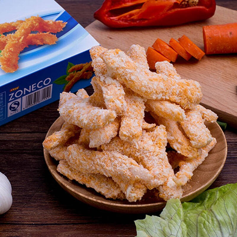 獐子岛 大连特产 花枝鲜鱿棒300g 裹粉油炸鱿鱼棒 速食儿童食品