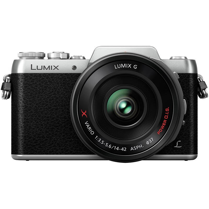 松下lumix dmc-gf8(14-42mm)微单电单镜相机 gf8电动变焦 古典银 "女