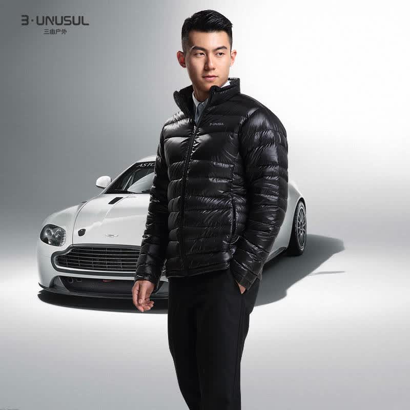 3unusul三由户外男羽绒男款长青秋羽绒fwc113171 蓝色 xxxl