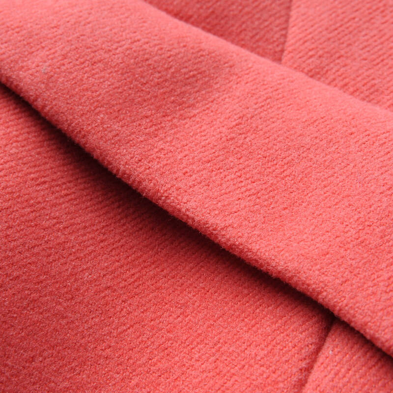 魅季歌儿 2015秋冬款纯色双排扣修身通勤ol女上衣 短款外套 桔红色 xl