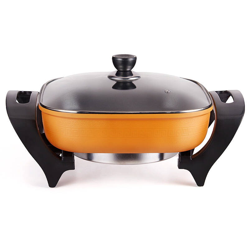 志高(chigo)电火锅电热锅韩式电炒锅多用途锅h8-(j5c)橙色