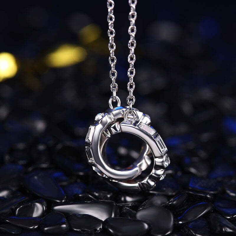 伊泰莲娜(italina)摩斯密码一生一世 项链 时尚 送礼 银色