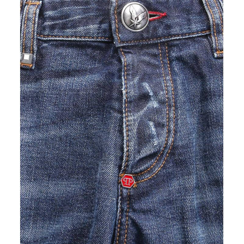 菲利普.普兰philipp plein男士牛仔裤蓝色hm595670 31