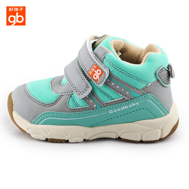 好孩子童鞋 宝宝机能鞋婴儿学步鞋儿童运动鞋小孩鞋 中邦粉绿 17cm内