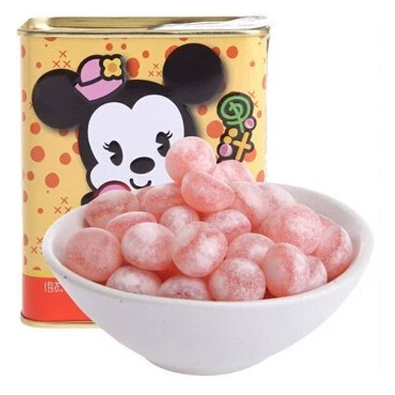 滨崎迪士尼果汁软糖 铁盒装105g 水蜜桃味
