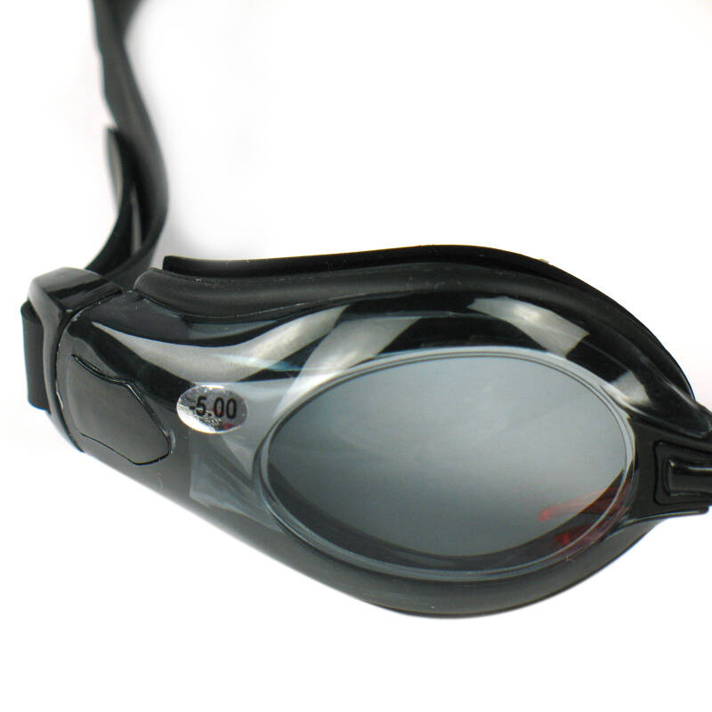 yingfa英发 近视泳镜 大镜框 防雾清晰游泳眼镜ok3800 蓝色 300度