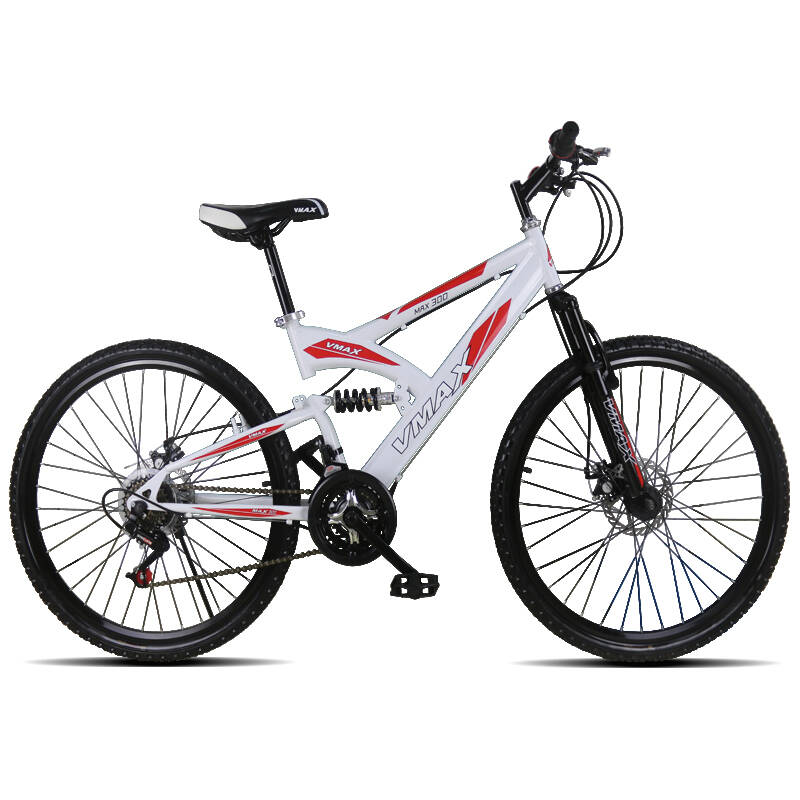 vmax 山地自行车 铝合金车圈21变速双碟刹26寸公路车 山地车男女士