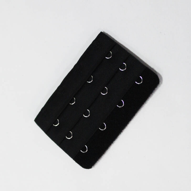 馨雅丽背扣 内衣文胸加长扣 延长扣 背扣 调节扣 文胸搭扣 黑色 3排4