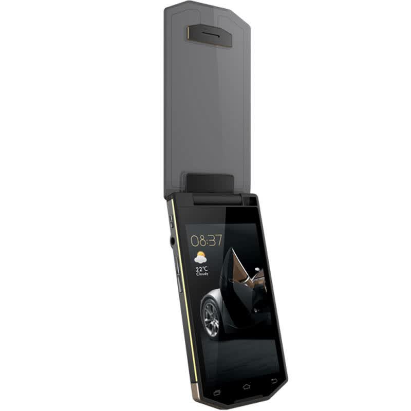 京东配送 奥克斯(aux) t7100 移动3g翻盖老人手机 双卡双待 臻金