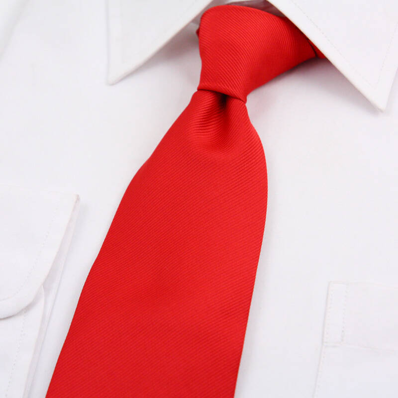 5cm 男士商务正装领带 纯色 大红色