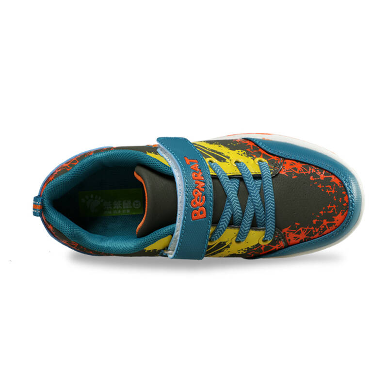 笨笨鼠童鞋2015春秋款新品正品男童鞋女童鞋儿童运动板鞋子pu舒适鞋