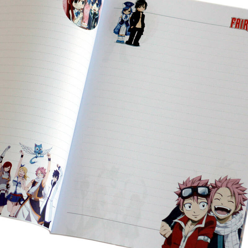 甜蜜城堡 动漫文具笔记本记事本彩页练习本子a组 妖精的尾巴笔记本
