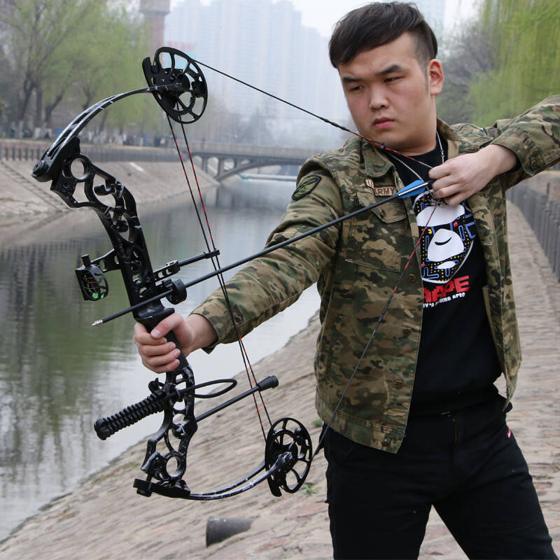 三利达箭道 秦皇老板狩猎复合滑轮弓 射准竞技狩猎弓箭套装 弓箭特卖