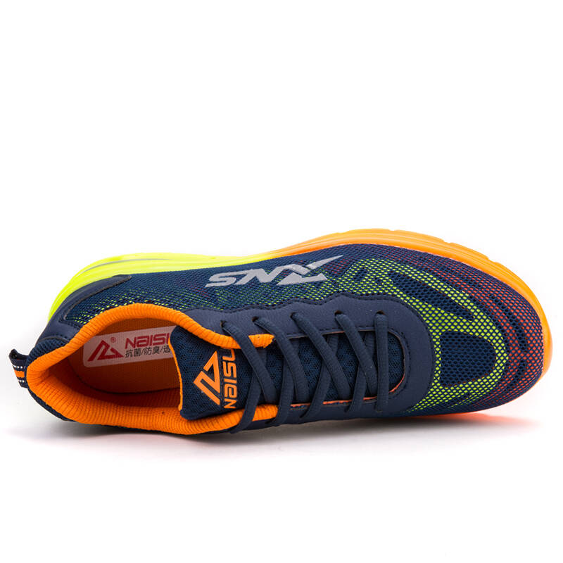 奈速2016春夏情侣鞋休闲运动鞋气垫透气鞋内增高时尚跑步鞋男女鞋 黑