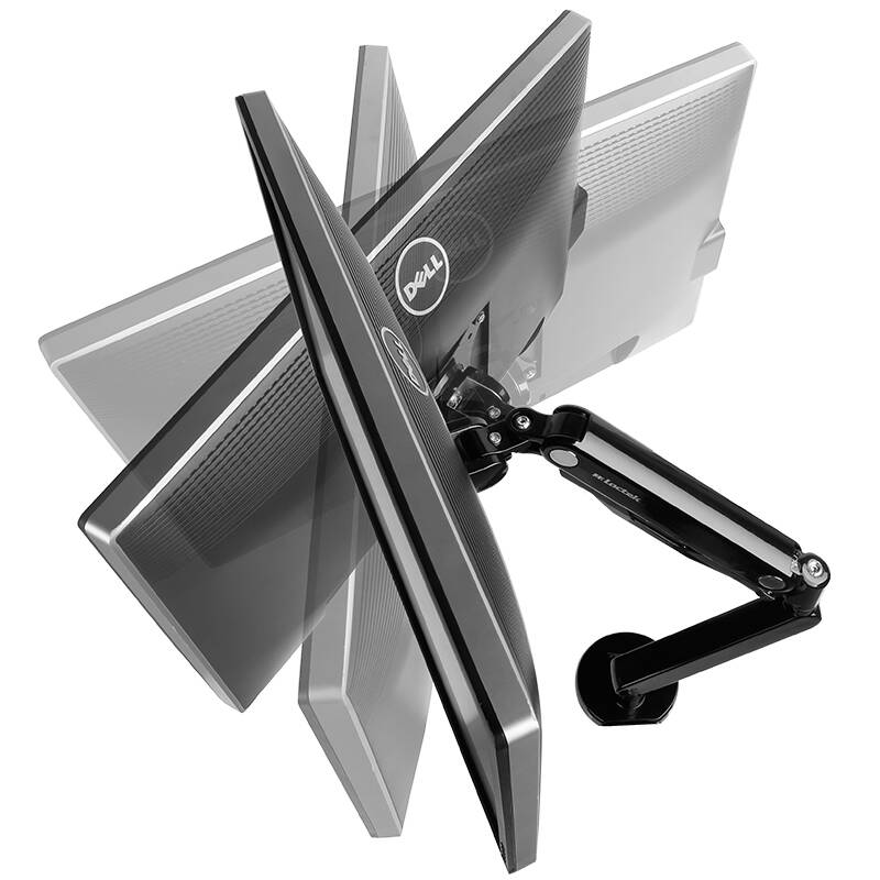 乐歌(loctek)q5 加重版电脑支架显示器支架 全维度气弹簧式支架