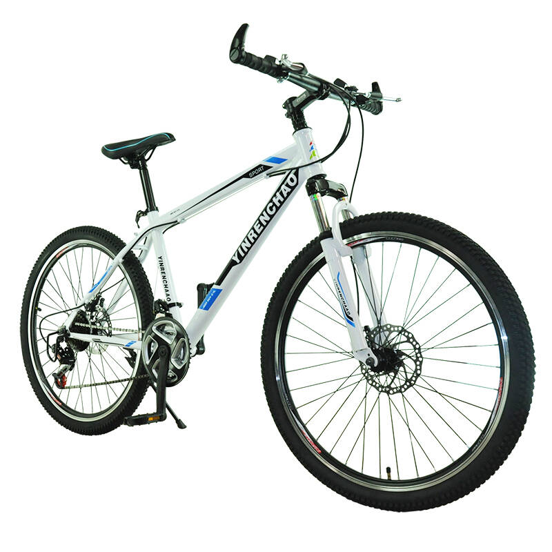 virgil 21速山地自行车越野公路车26寸双碟刹男女变速学生单21速白色