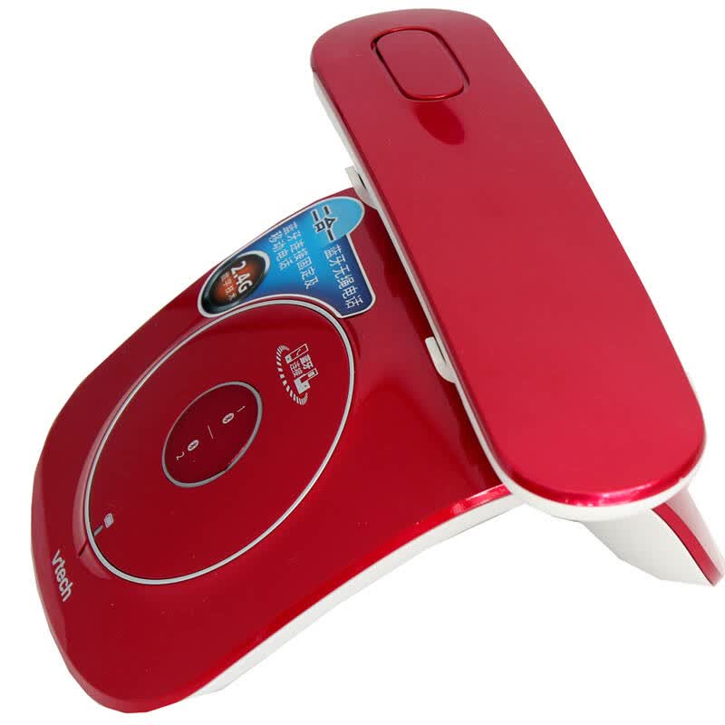 伟易达(vtech)电话机数字无绳电话家用蓝牙电话vt2033cn红色